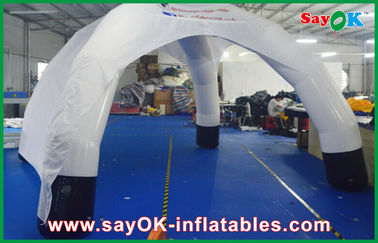 Chùa giải trí ngoài trời Igloo bơm lên Không khí kín Chén lều mái vòm bơm lên Quadrangle / Hexahonal PVC Cho quảng cáo