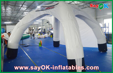 Chùa giải trí ngoài trời Igloo bơm lên Không khí kín Chén lều mái vòm bơm lên Quadrangle / Hexahonal PVC Cho quảng cáo