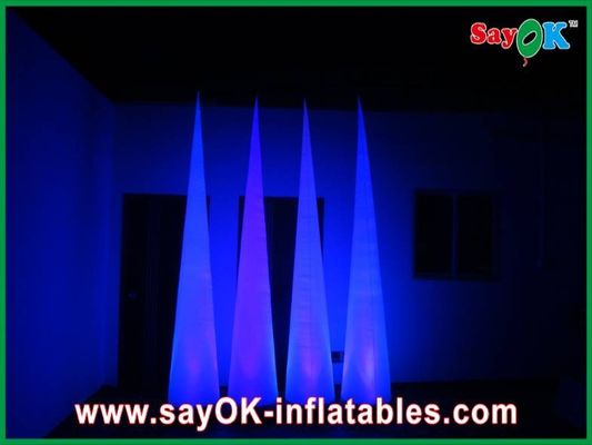 Air Blower Inflatable Chiếu Sáng Trang Trí Led Mặt Đất Cone Cho Wedding Party