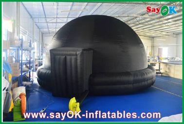 Đen Inflatable Planetarium, Durable Inflatable chiếu Tent Mobile Cinema