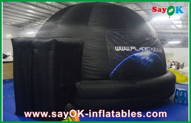 Chống cháy Inflatable Chiếu Planetarium Dome Đen Với Chiếu Vải