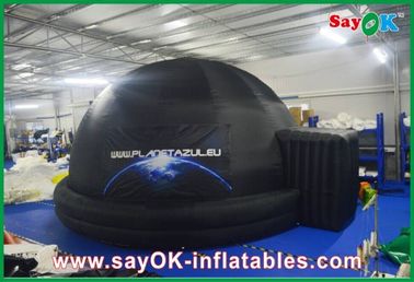 Chống cháy Inflatable Chiếu Planetarium Dome Đen Với Chiếu Vải
