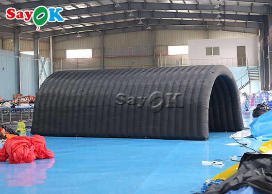 Lều lều thổi Igloo Đen 210D vải Oxford Lều đường hầm thổi cho triển lãm