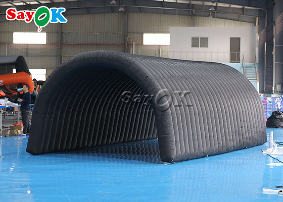 Lều lều thổi Igloo Đen 210D vải Oxford Lều đường hầm thổi cho triển lãm