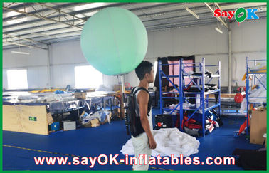 80cm DIA Inflatable ba lô bóng Nylon chiếu sáng vải Windproof cho quảng cáo