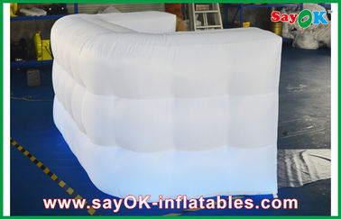 3m hàng rào trắng inflatable dẫn tường inflatable trang trí ánh sáng oxford vải