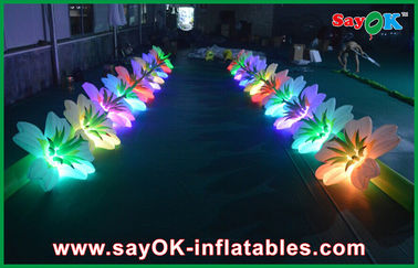 Trang trí đám cưới Inflatable LED hoa chuỗi đầy màu sắc Oxford vải