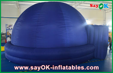 Blue Inflatable Planetarium Dome chiếu vải cho giảng dạy
