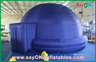 Blue Inflatable Planetarium Dome chiếu vải cho giảng dạy