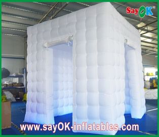 Photo Booth Wedding Đạo cụ Oxford Vải Inflatable Photo Booth, Led Lighting Inflatable Photobooth Kiosk