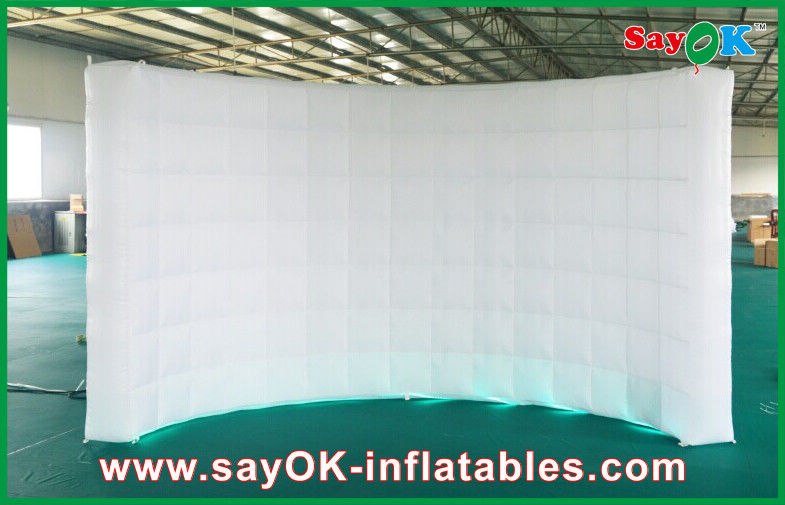 Trang trí tiệc Tường bơm hơi Đèn Led Trắng Tường bơm hơi Phông nền bơm hơi để trang trí đám cưới