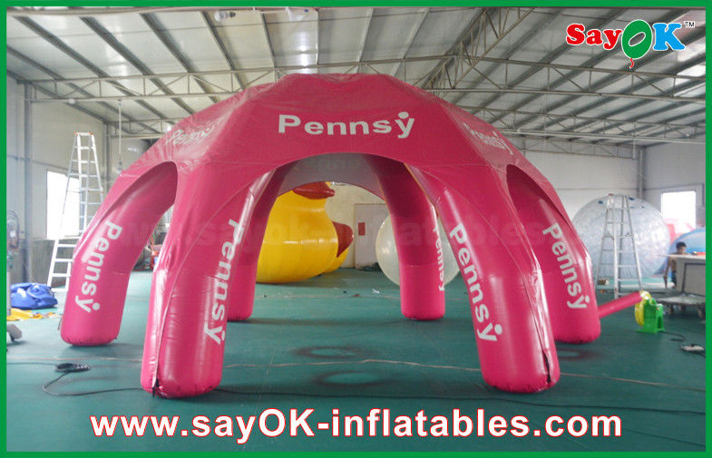 Lều cắm trại trên không PVC Lều Spide bơm hơi khổng lồ ngoài trời để quảng cáo với bản in đầy đủ