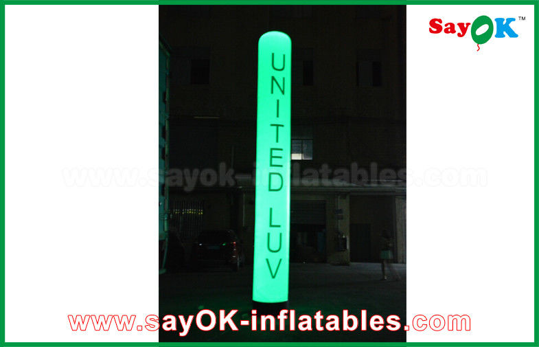 Ngoài trời Inflatable Chiếu Sáng Trang Trí Led Dài Ống Air Trụ Cột Balloon Cho Đám Cưới