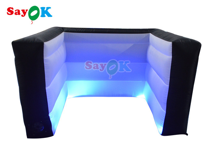Quầy bar bơm hơi được chiếu sáng bằng đèn LED có quạt gió cho các bữa tiệc ở cửa hàng đồ uống bia