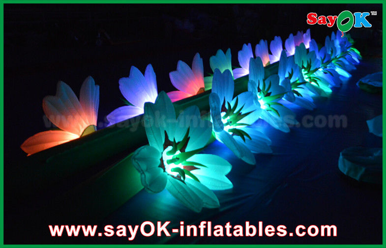 Lớn Inflatable chiếu sáng trang trí Inflatable hoa cưới chuỗi với ánh sáng LED cho trang trí