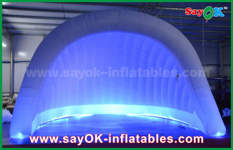 Lều bơm ngoài trời 210D Oxford LED Lều bơm không khí mái vòm Lều bơm igloo chống nước cho bữa tiệc