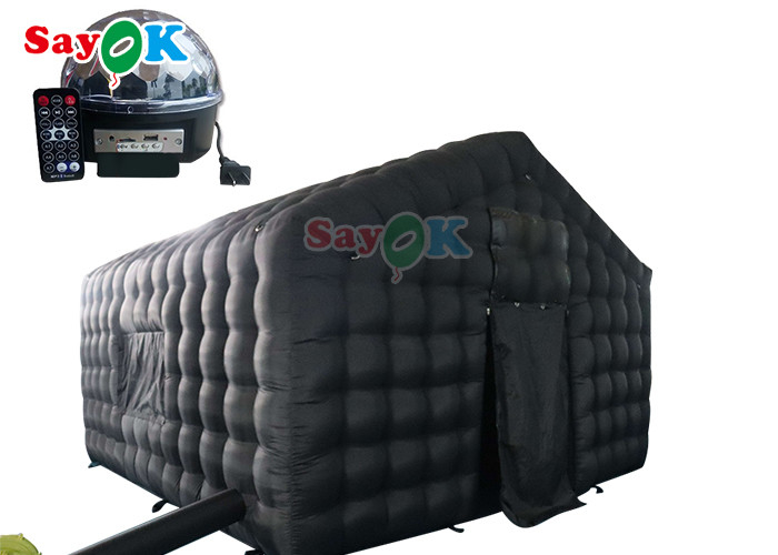 Custom Đen lớn 20ft Lều không khí bơm Đèn LED Party Đèn Đèn Ban đêm