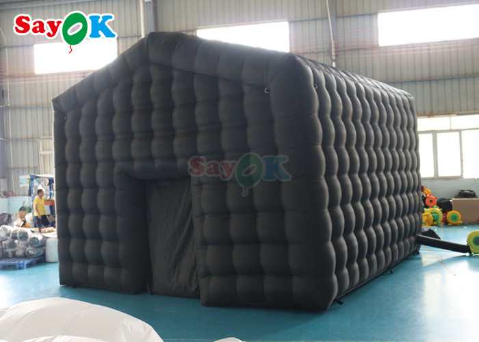 Black LED Music Bar Mobile Night Club Tent Commercial Inflatable Nightclub With Disco Light Inflatable Nightclub For Ren (Thiếu nhạc đèn LED màu đen)