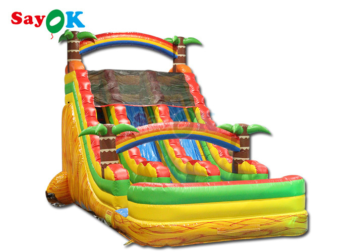 Người lớn sân sau trượt nước bơm với bể bơi Blow Up Slip N Slide 9x5.5x6mH