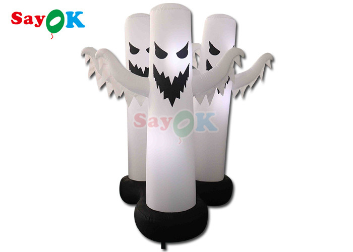 4.9Ft trang trí Halloween bơm lên 3 bóng ma mô hình trang trí Halloween với đèn LED