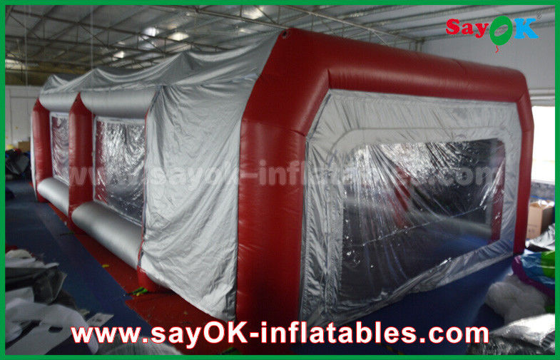 Lều nhà để xe bơm hơi Lều khí bơm hơi không thấm nước Buồng phun PVC cho phun sơn xe