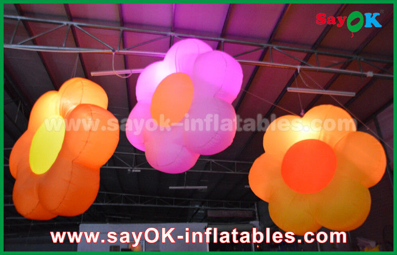 Oxford vải Inflatable Chiếu Sáng Trang Trí / Chiếu Sáng Inflatable hoa Cho Câu Lạc Bộ Bar, đảng