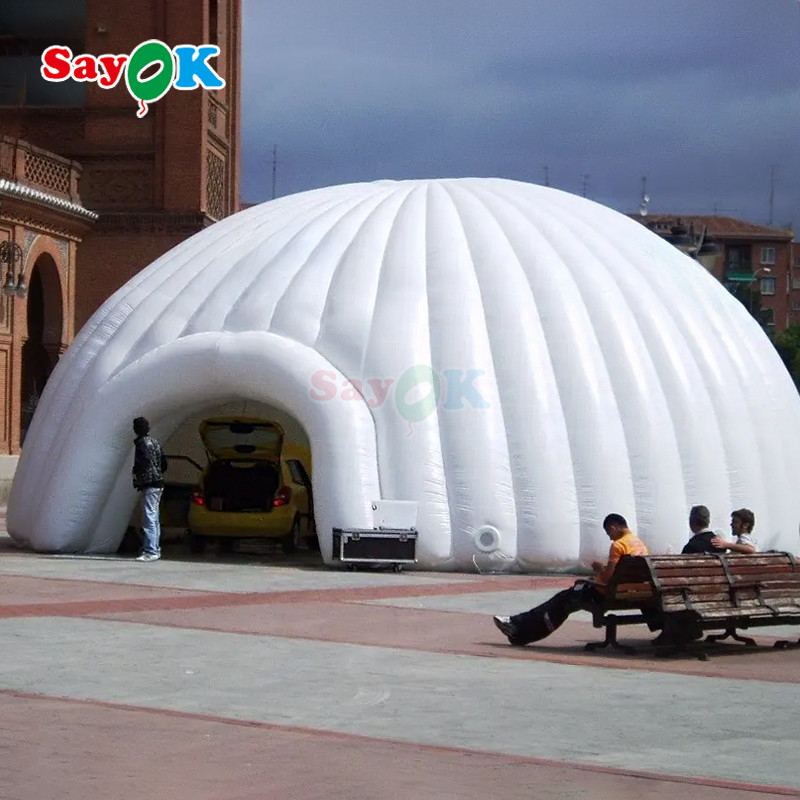 Lều Igloo lớn có thể di chuyển mái vòm bơm cho các bữa tiệc ngoài trời
