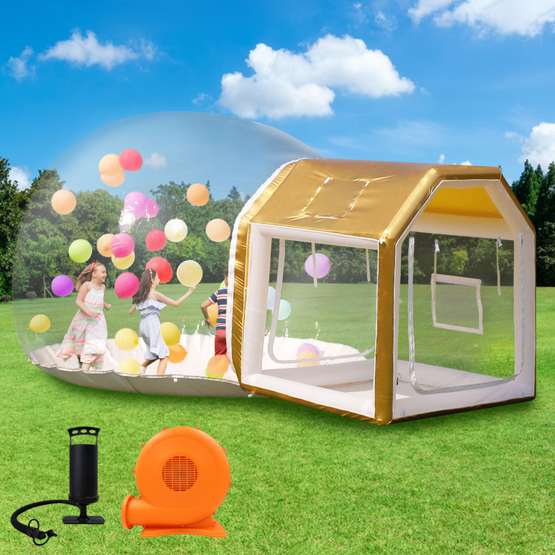 Sayok Golden Bubble Houses Dòng buồng Bubble House có thể di chuyển trong suốt có thể thổi phồng cho đám cưới