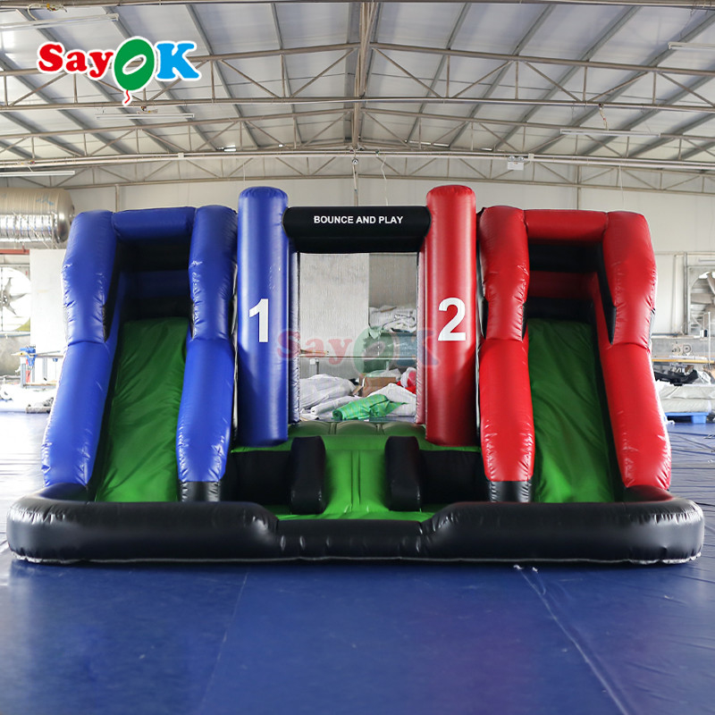 Commercial Inflatable Combo Slide Double Inflatable Bounce House Giant Inflatable Slide cho ngoài trời