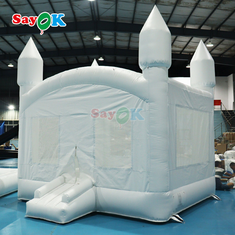 White Inflatable Bounce Inflatable House Bouncy Castle Bouncing Castle Inflatable For Outdoor Party Hôn nhân