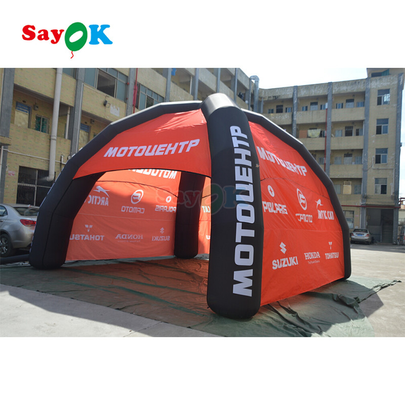 Canvas Trại Gazebo Lớn Giant PVC Spider Inflatable Marquee House Spider Tent với Logo tùy chỉnh