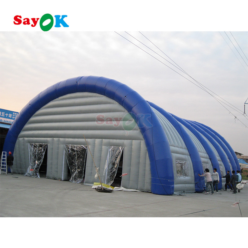 Sayok phòng thể thao bơm đường hầm lều sân vận động lớn PVC lều thể thao bơm cho ngoài trời