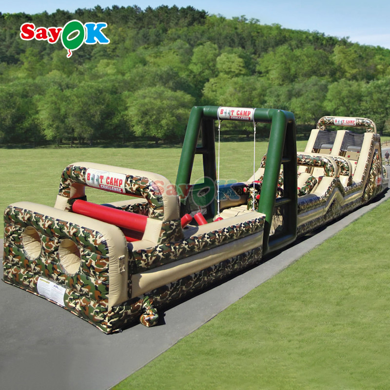 SayOk Commercial Inflatable Obstacle Course Inflatables Outdoor Giant Inflatable Obstacle Course cho người lớn