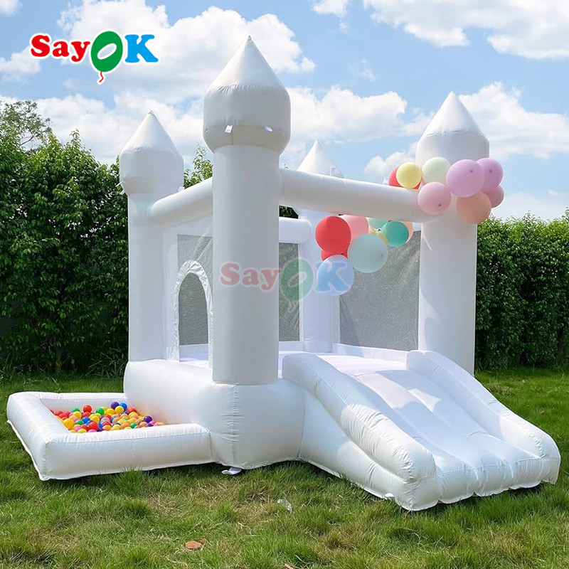Nhà Bật Trắng Bơm Hơi Sayok Nhà Bật Lò Xo Nhỏ Bơm Hơi cho Tiệc Cưới Trượt cho Trẻ Em