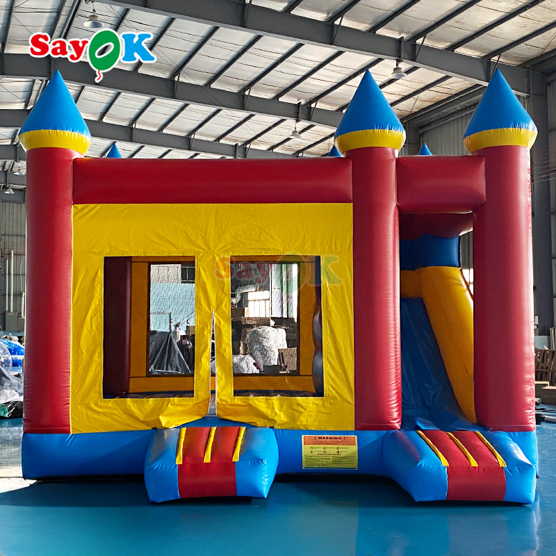 Lâu đài bơm hơi Sayok Bouncing Castle, nhà phao PVC thương mại ngoài trời kết hợp cho trẻ em