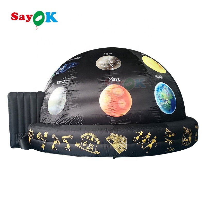 19.7ft Length 12.1ft Height 19.7ft Width Mobile Inflatable Planetarium Dome with Free 3D Design and Digital Printing