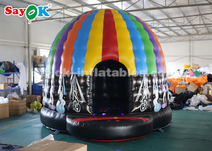 Đi ra ngoài Lều không khí chống cháy Lều không khí bơm thương mại Disco Dome Bouncy Jumper House