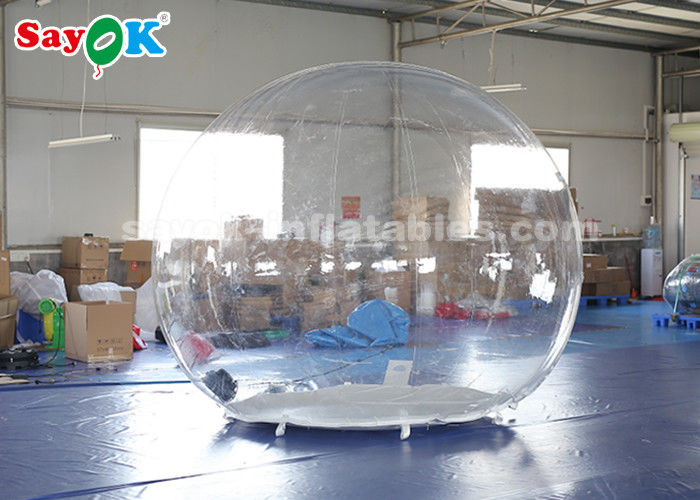 Khu lều bơm có mái vòm minh bạch 3m bơm không khí không độc lửa - vật liệu PVC chống cháy 0,6mm