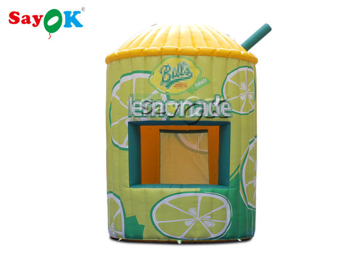 Lều không khí bơm 3.5x5.3mH 0.4mm Lều bơm nước chanh Stand Booth Tent For Display