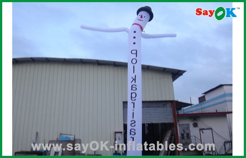 Dancing Inflatable Man Quảng cáo tùy chỉnh Snowman Inflatable Air Dancer / Waving Man For Festival