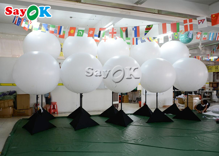 Quảng cáo sự kiện Trang trí ánh sáng bơm hơi Bong bóng chân máy bằng thép không gỉ với ánh sáng Halogen