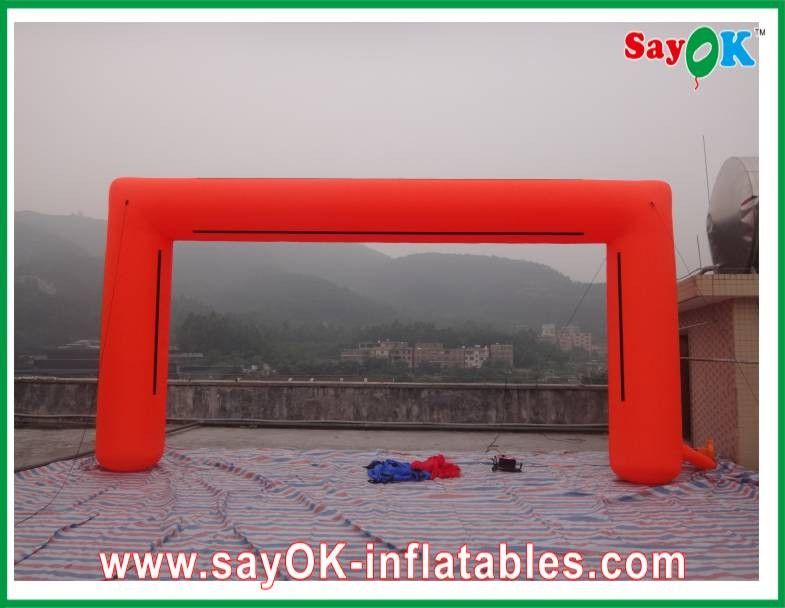 Balloon Arch Frame PVC / Oxford Vải Inflatable Arch, Logo Inflatable Square Finishing Arch