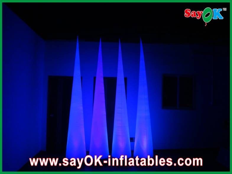 Air Blower Inflatable Chiếu Sáng Trang Trí Led Mặt Đất Cone Cho Wedding Party