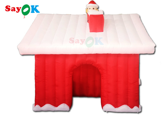 Trung tâm mua sắm Đồ trang trí kỳ nghỉ bơm hơi Lều ngôi nhà ông già Noel bơm hơi