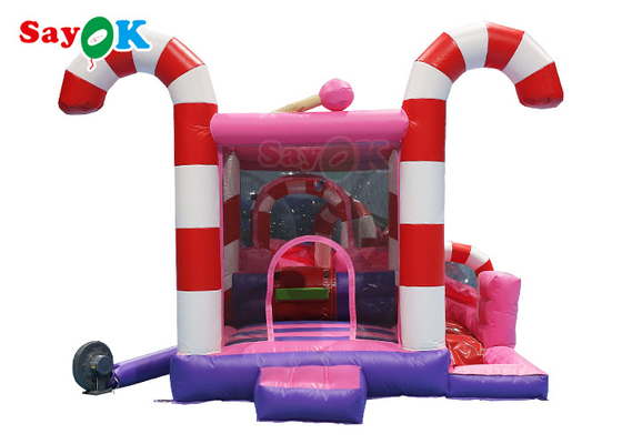 In lụa Kẹo bơm hơi Trượt Bounce Đồ chơi bơm hơi hai trong một