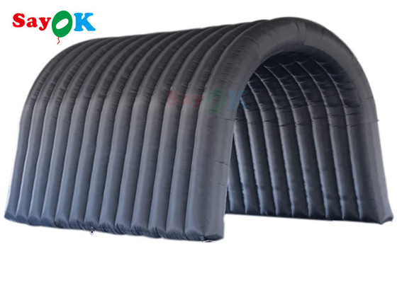 Trại đường hầm bơm hơi màu đen đa chức năng cho các hoạt động triển lãm
