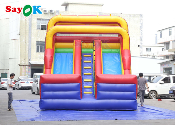 Outdoor Inflatable Slide PVC đơn giản Inflatable Bouncer Slide Blow Up Double Dry Slide Inflatable Slide Cho Trẻ em