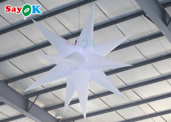 Đèn trang trí bơm hơi 2m Treo sao Hoạt động ngoài trời Đèn trang trí
