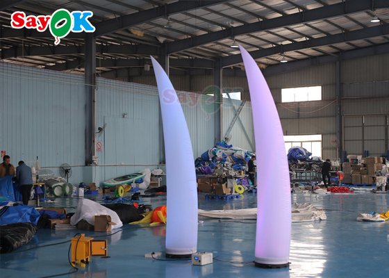 Trang trí chiếu sáng bơm hơi ROHS Hình nón lưỡi liềm 3m