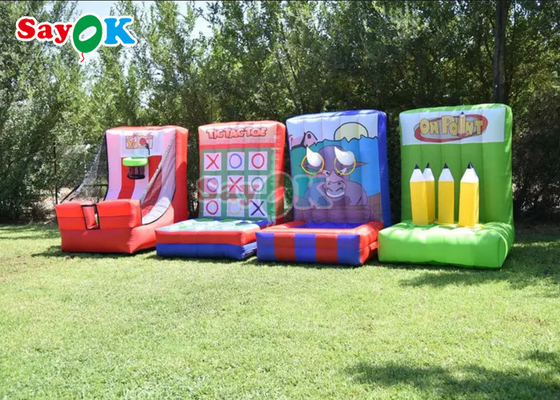 4 In1 Trẻ em Người lớn Trò chơi Lễ hội bơm hơi vui nhộn tương tác dành cho xây dựng nhóm